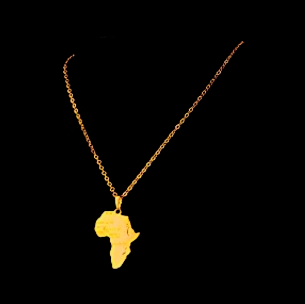 🌍Gold African Pendant - Picture 7 of 7